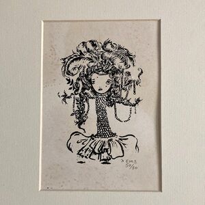 Limited Edition Elizabeth Liz McGrath 50/50 Art Print Fantastical Girl Tree